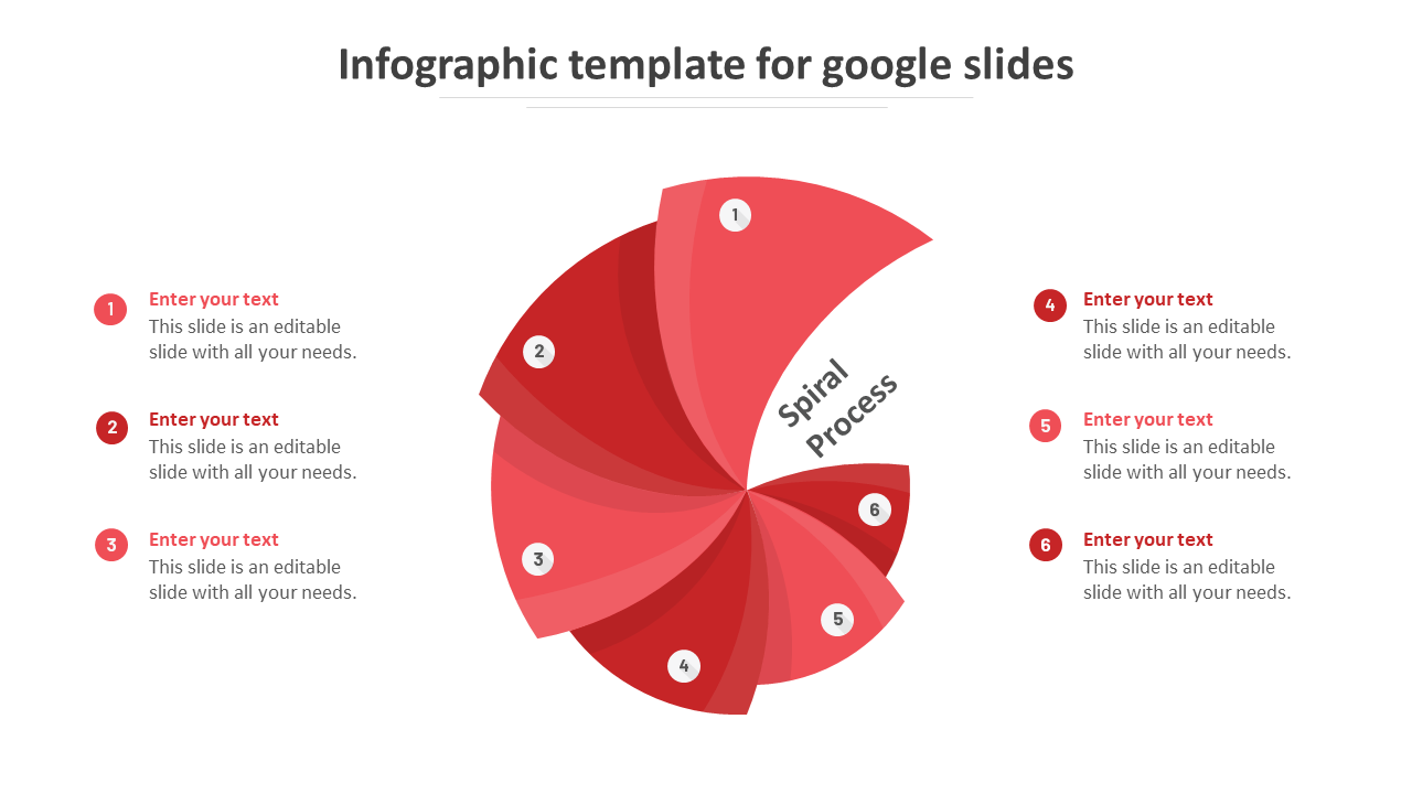 infographic template for google slides-red